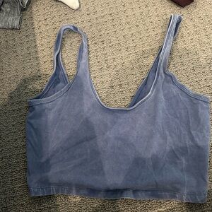 Free People Blue Crop Top
